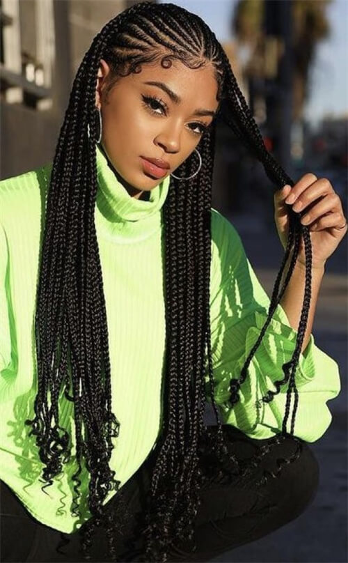 Minimalist Fulani Braids