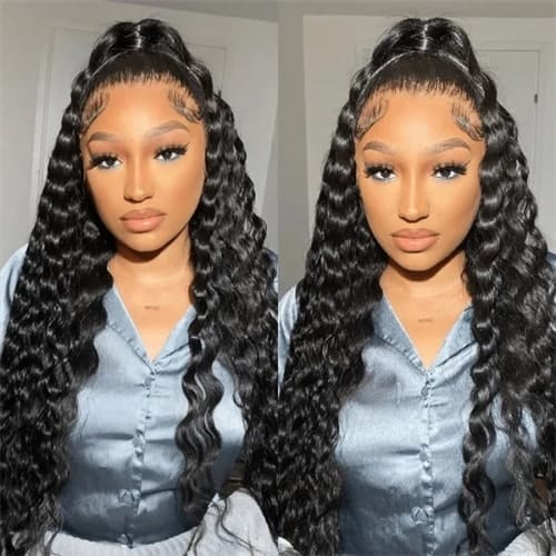 Nadula Lace Front Loose Deep Wave Human Hair Wig