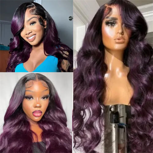 Nadula Purple Colored Ombre Wig Body Wave