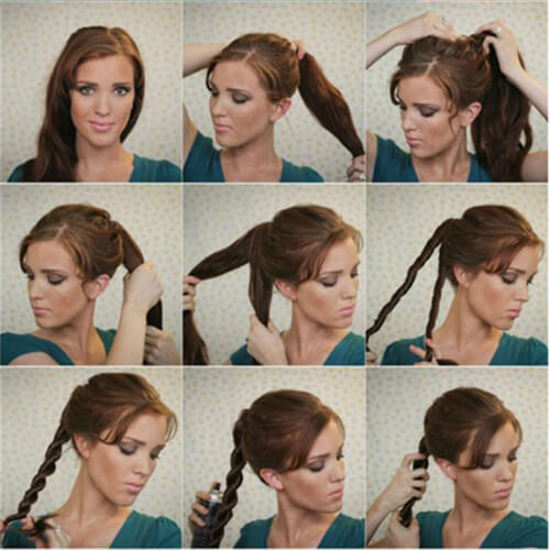 Rope Braid Ponytail