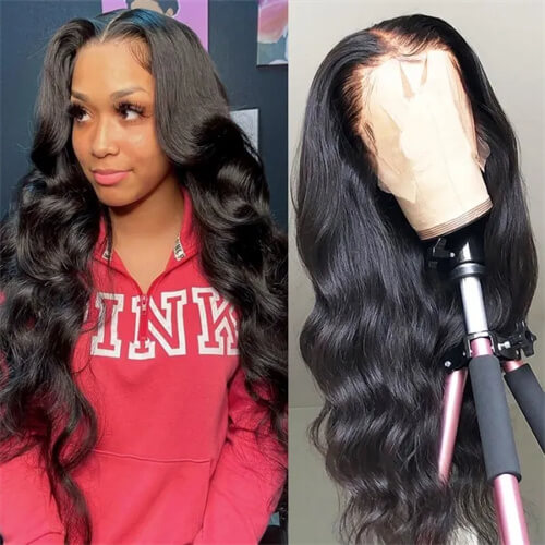 body wave lace front wig