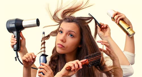 Using Heat Styling Tools