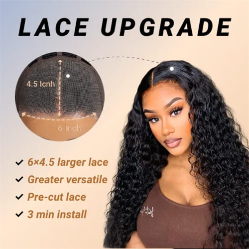 Pre Cut Lace Curly wig