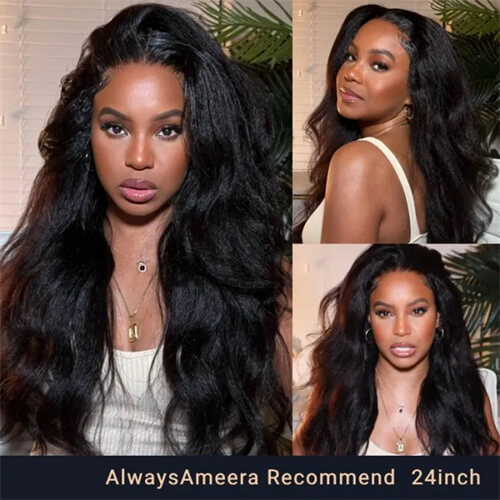 yaki straight human hair wig