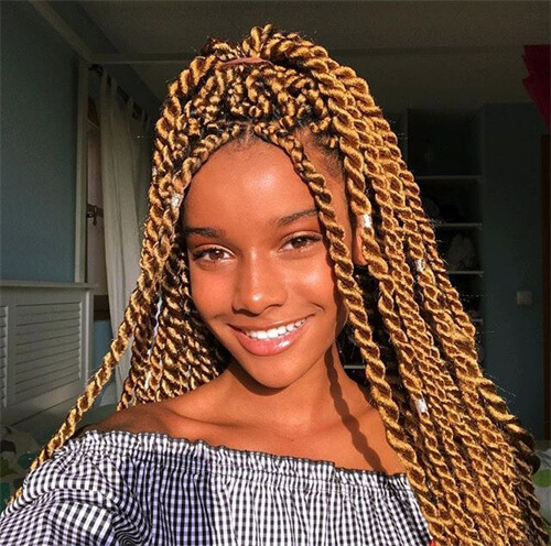 Blonde Kinky Twists