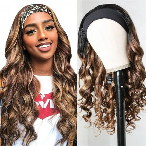 blonde headband wigs
