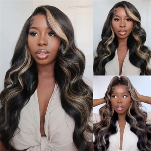 blonde highlights