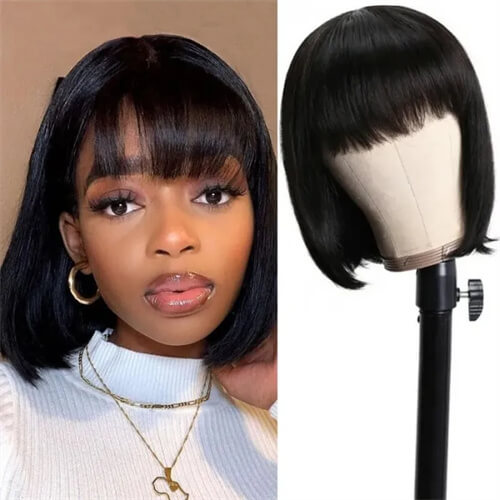 Bob Wig With Bangs