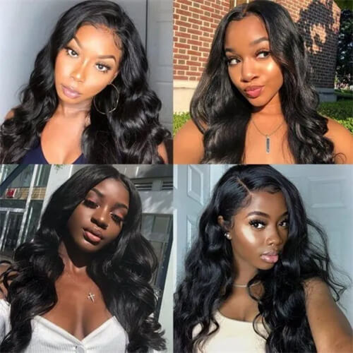 body wave lace front wig