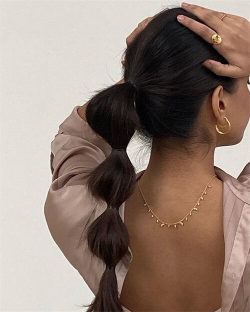 bubble braids hair