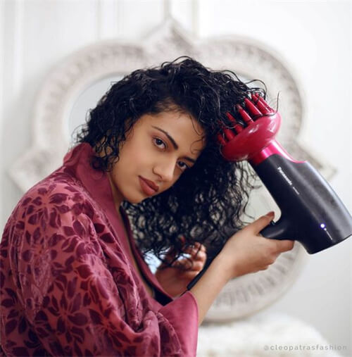 dry hair with diffuser