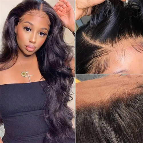 Black Body Wave Lace Front Wig
