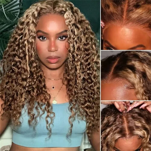 honey blonde highlight wigs
