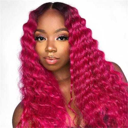 pink loose deep wave