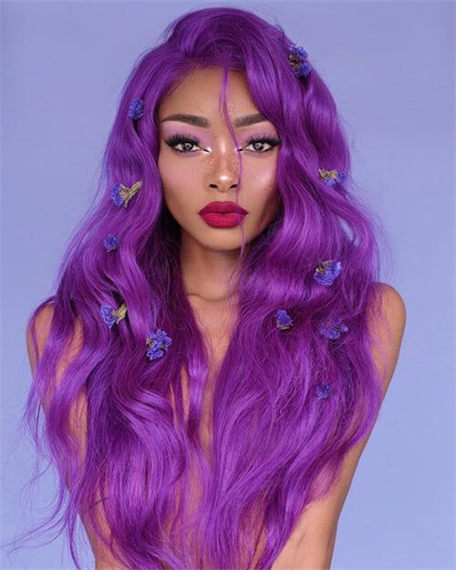 purple hair