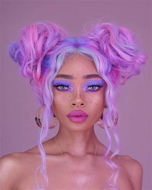 purple wig