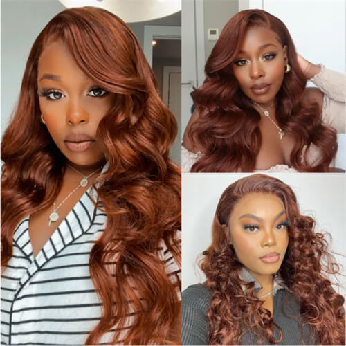 Red Brown Dark Auburn Body Wave