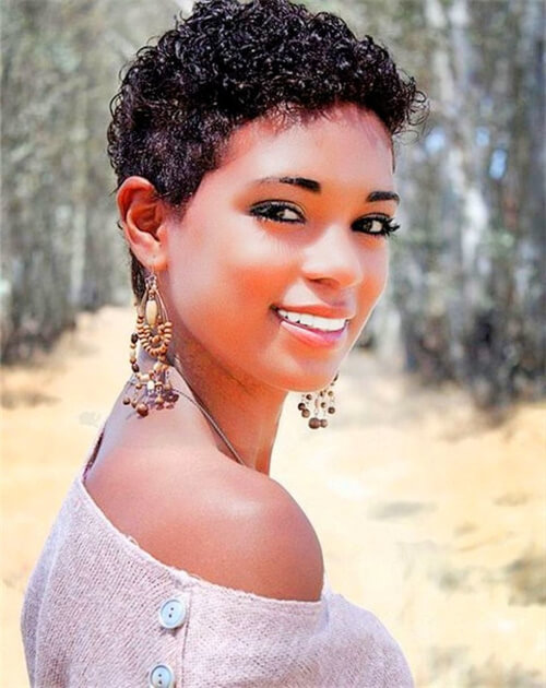 short afro hairstyles for black women
