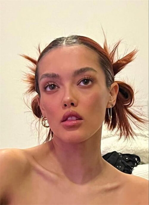Spiky Bun Hair 