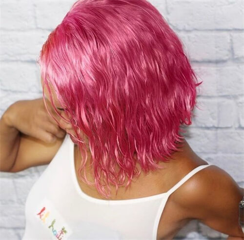 Wet Pink Wig